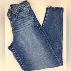 Buckle Black Blue Jeans Ankle Skinny Regular Universal Fit High Rise Size 28x27